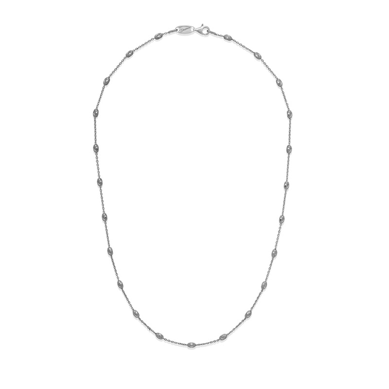 Desmos "Station Moon" Diamond-Cut Bead Necklace