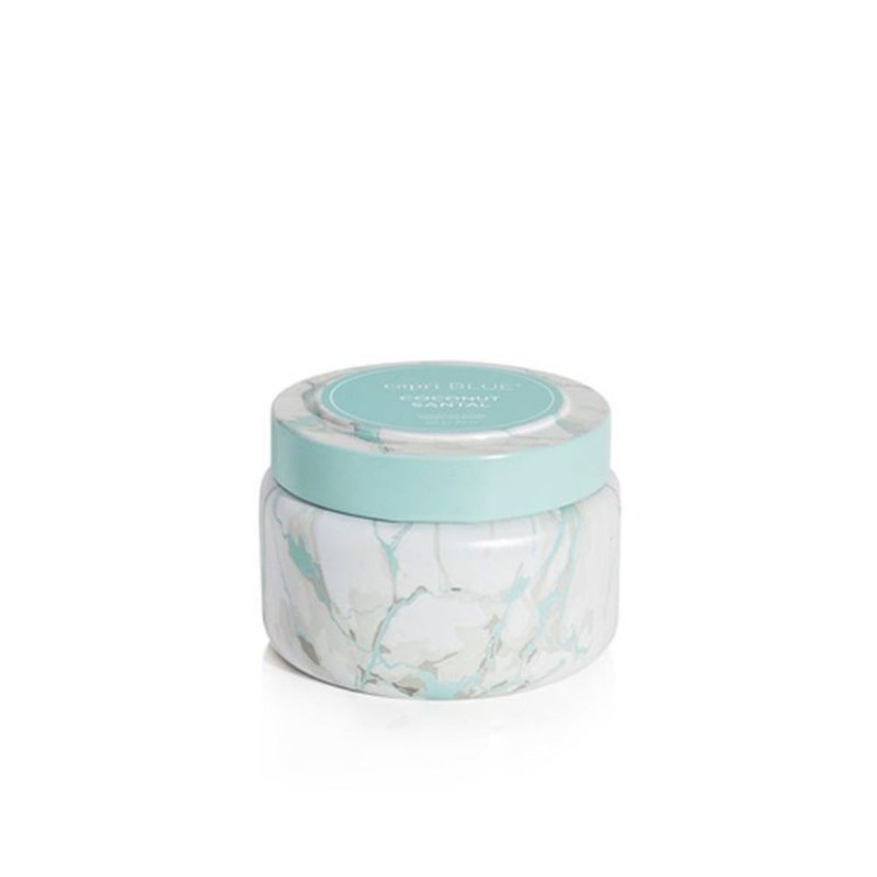 Capri Blue Coconut Santa Modern Marble Travel Tin Candle 8.5 oz