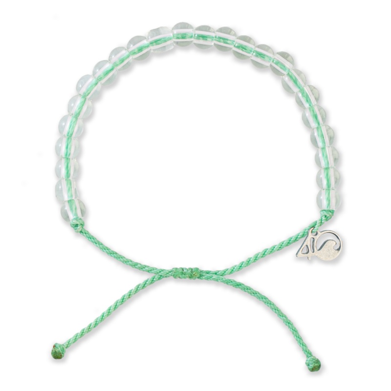 4Ocean Loggerhead Sea Turtle Sea Foam Green Beaded Bracelet