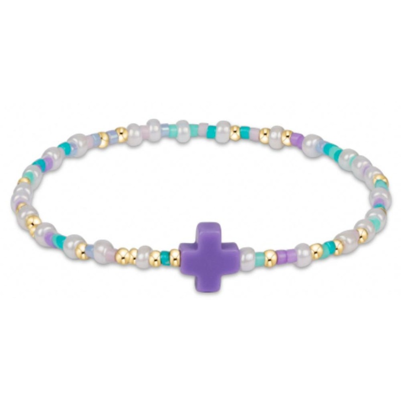 enewton 5.5" egirl Hope Unwritten Signature Cross Bracelet - How Do You Lilac Me Now?