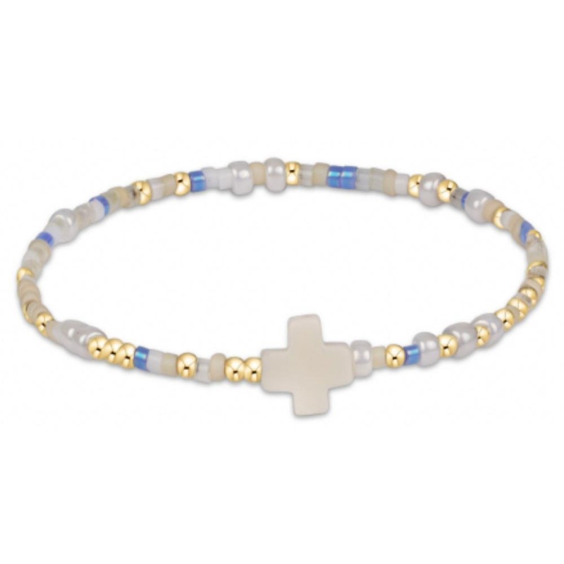 enewton 5.5" egirl Hope Unwritten Signature Cross Bracelet - Skinny Dippin'