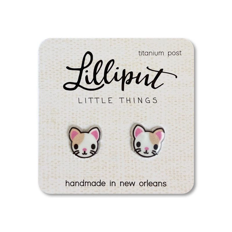 Lilliput Little Things Kitty Cat Earrings