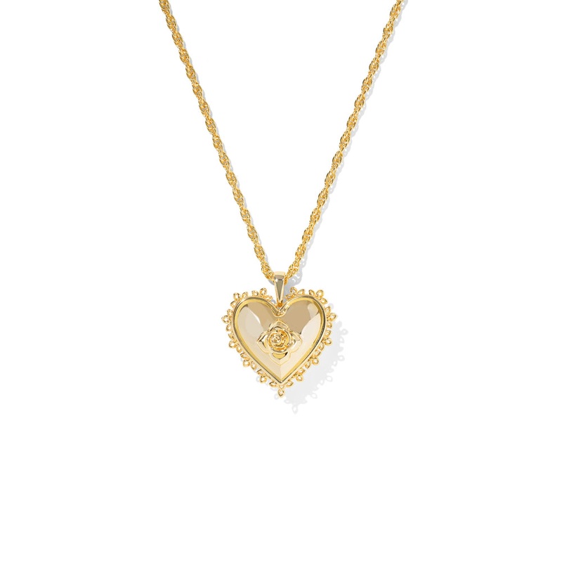 Kendra Scott Mallory Rose Locket Short Pendant Necklace
