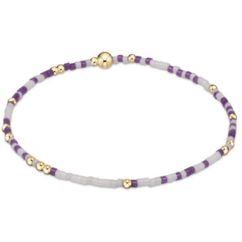 enewton 5.5" egirl Gameday Hope Unwritten Bracelet - Purple White