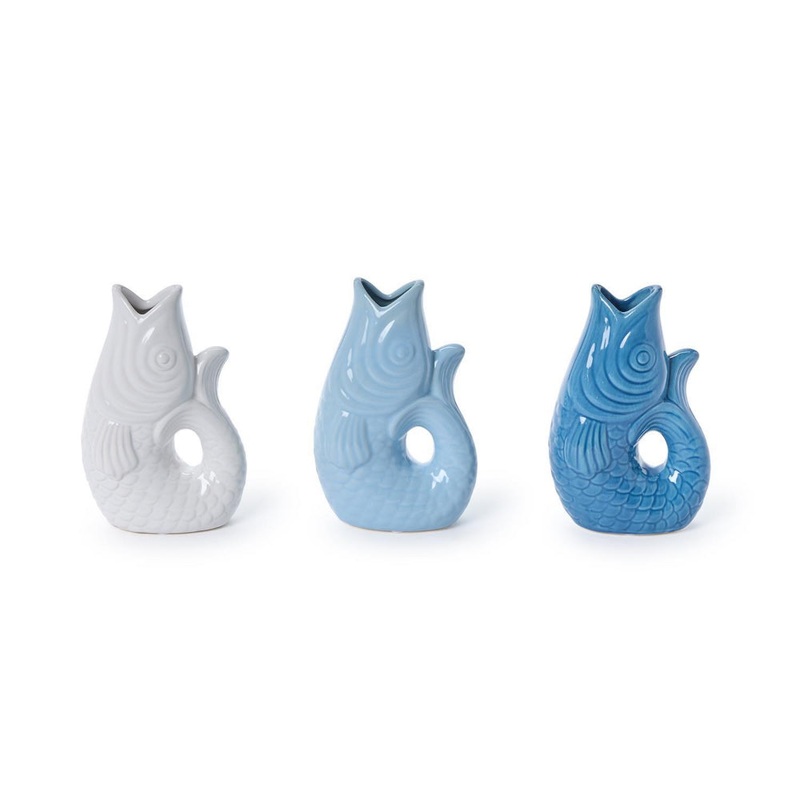 Two's Company Small Creamic Fish Vase