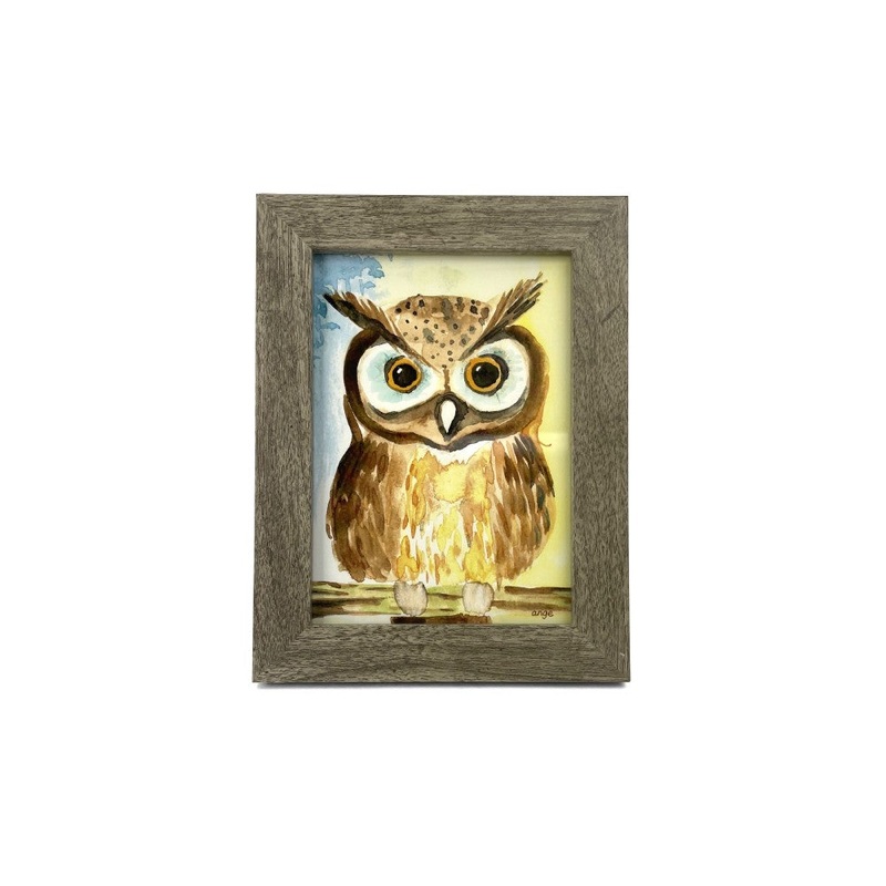 Artwork for Animals Angelica Goodwin Original Barn Owl Watercolor Print