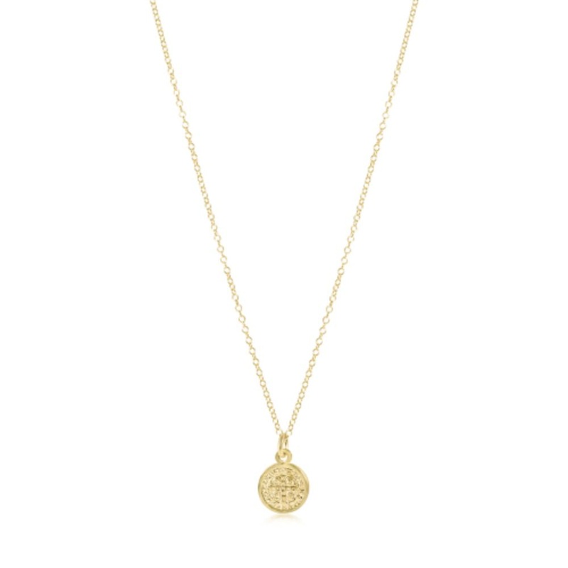 enewton 16" Necklace Gold-Blessing Small Gold Disc