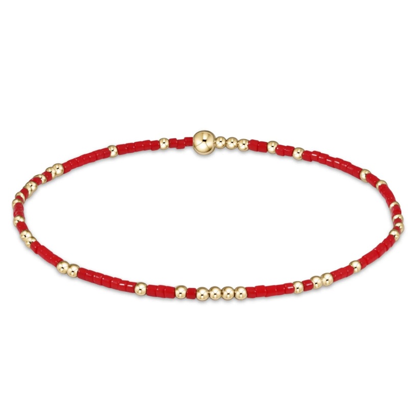 enewton 5.25" egirl Hope Unwritten Bracelet - Bright Red