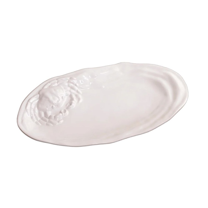 Beatriz Ball VIDA Ocean Large Oval Crab Platter (White)