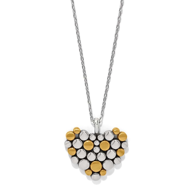 Brighton Pebble Edge Heart Necklace