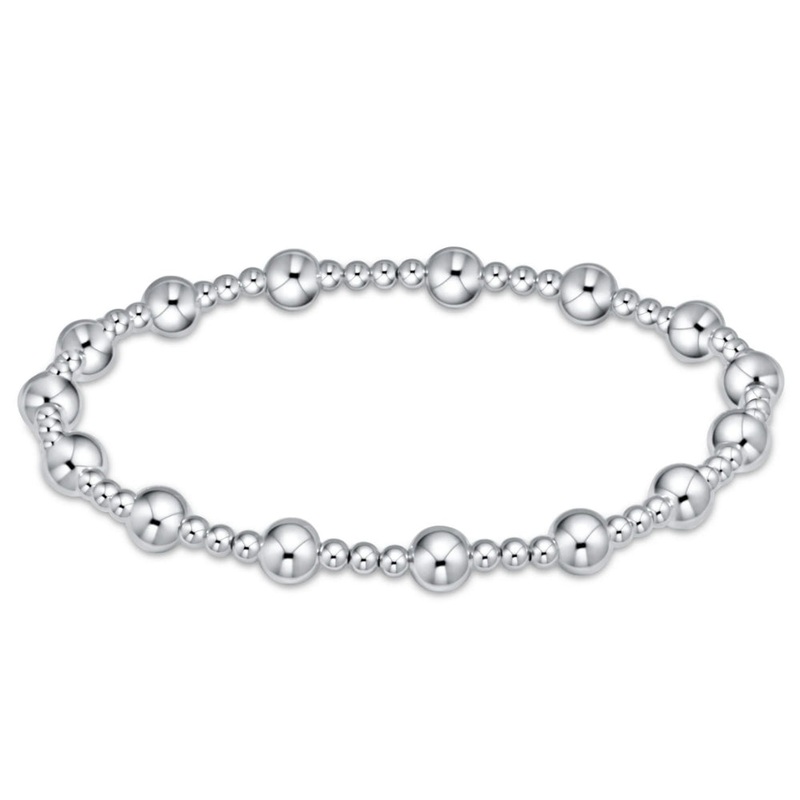 enewton 6.25" Classic Sincerity Pattern Bead Bracelet - Sterling 5mm