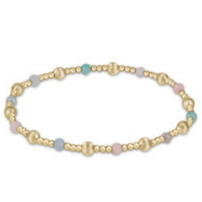 enewton 6.25" Dignity Sincerity Gemstone 4mm Bead Bracelet- Hot Mess
