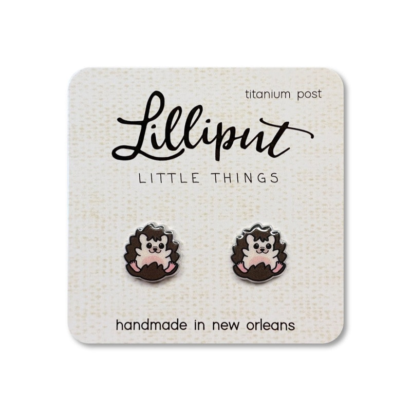 Lilliput Little Things Hedgehog Earrings