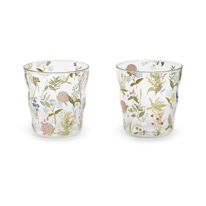 Two's Company Un Garden DOF Drinking Glass