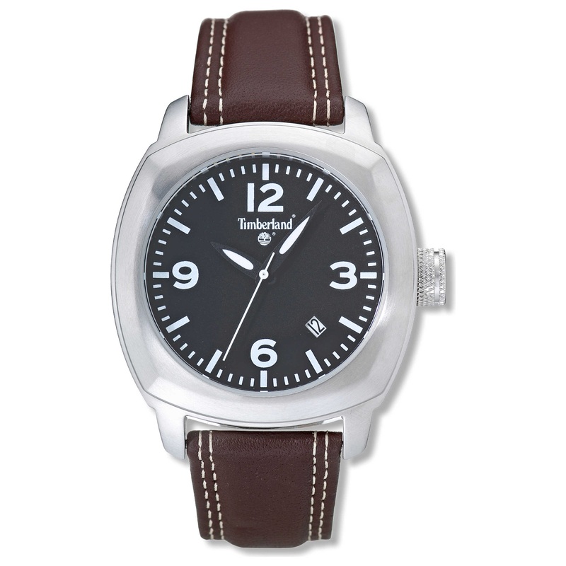 Timberland QT4112104 Terrano Black Dial Leather Men's Watch