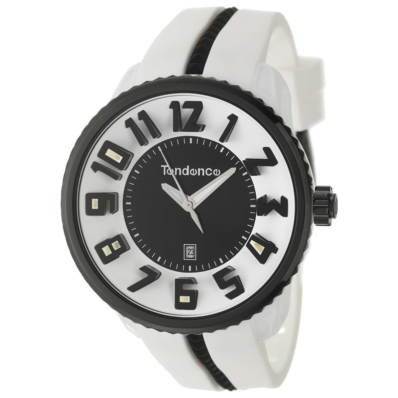 Tendence Gulliver Round Black & White Men's Quartz Watch 02043014
