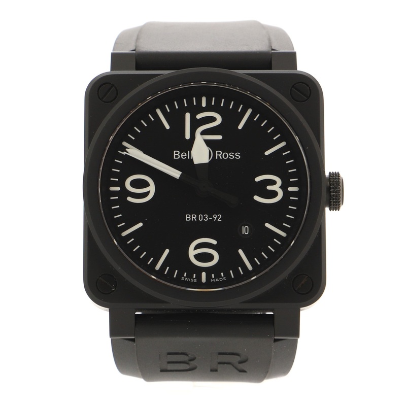 BR03-92 Automatic Watch Ceramic and Rubber 42