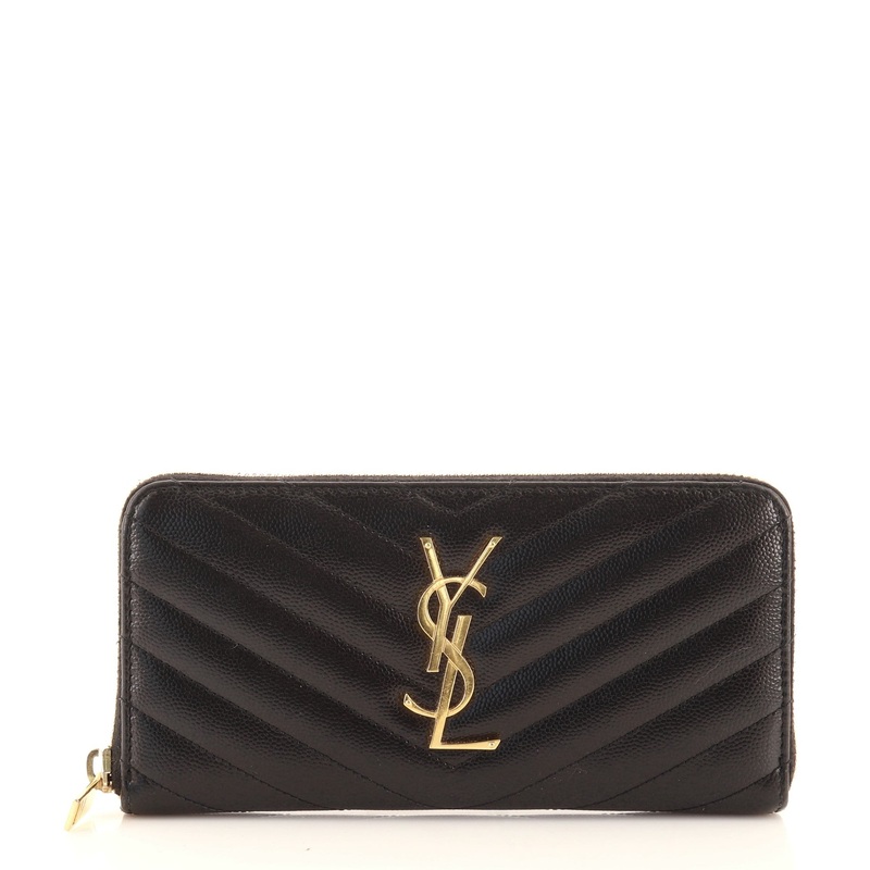 Classic Monogram Zip Around Wallet Matelasse Chevron Leather S744816652654