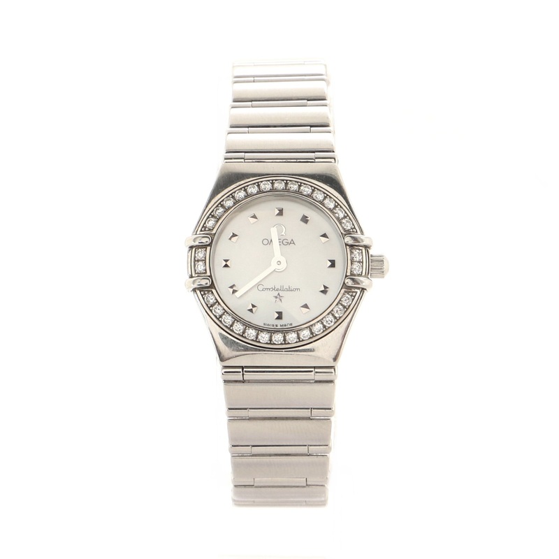 Constellation My Choice Quartz Watch Stainless Steel with Diamond Bezel and Mother of Pearl 23 S744816574118