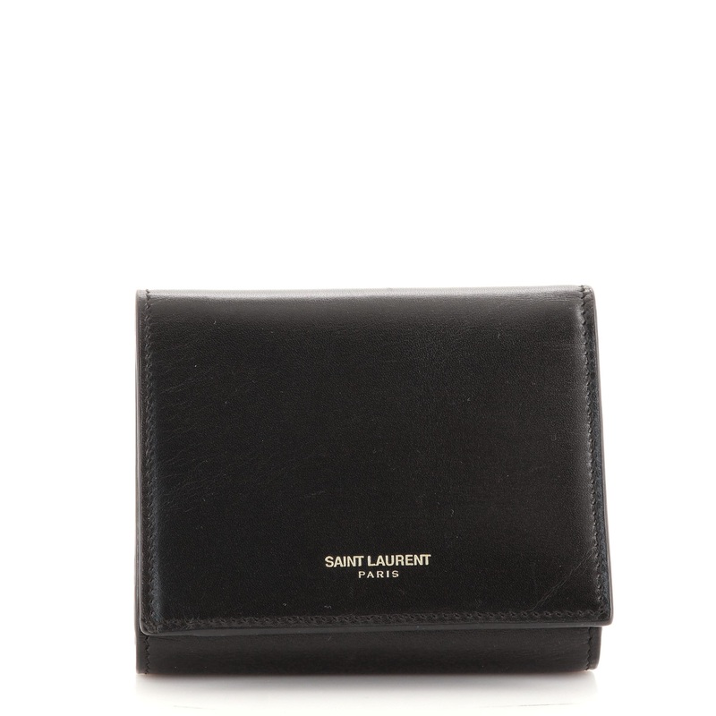 Logo Trifold Wallet Leather Compact S744816658636