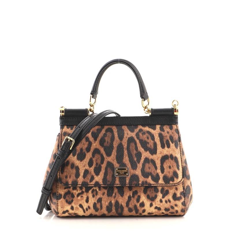 Miss Sicily Bag Printed Leather Small S744816574004