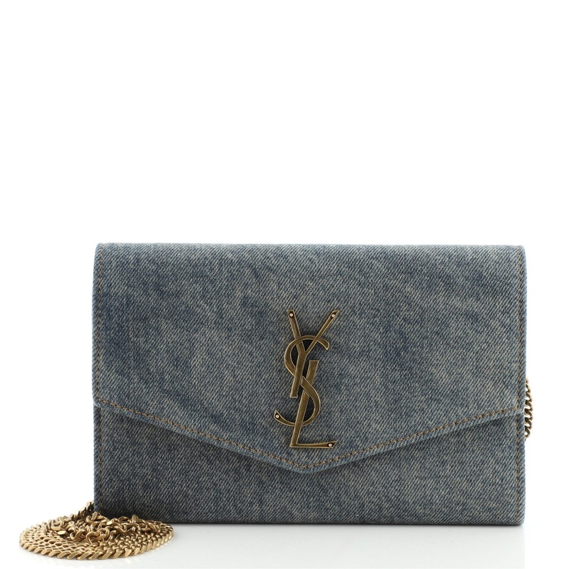 Uptown Chain Wallet Denim S744816591423