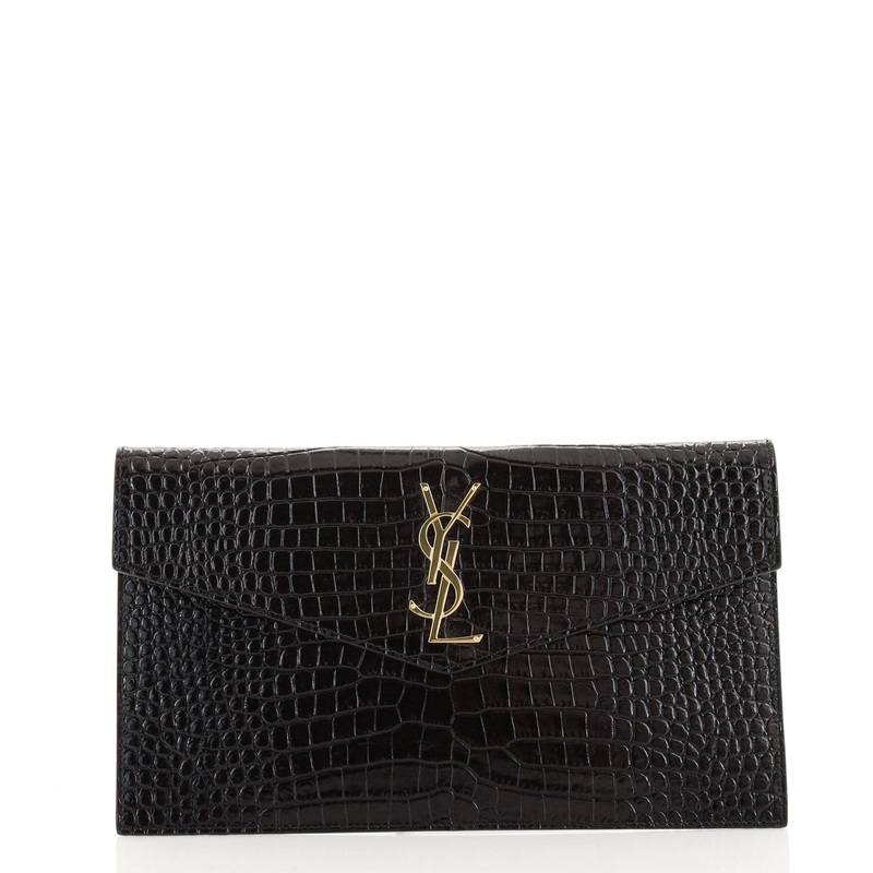 Uptown Pouch Crocodile Embossed Leather S744816635652